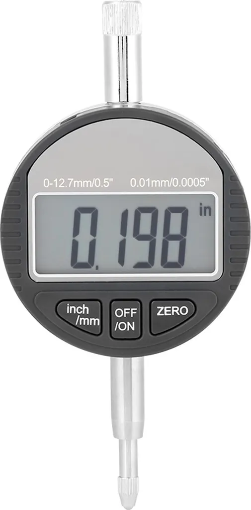 Comparateur Numérique Précision 0,01mm avec Structure Métallique 12,7mm