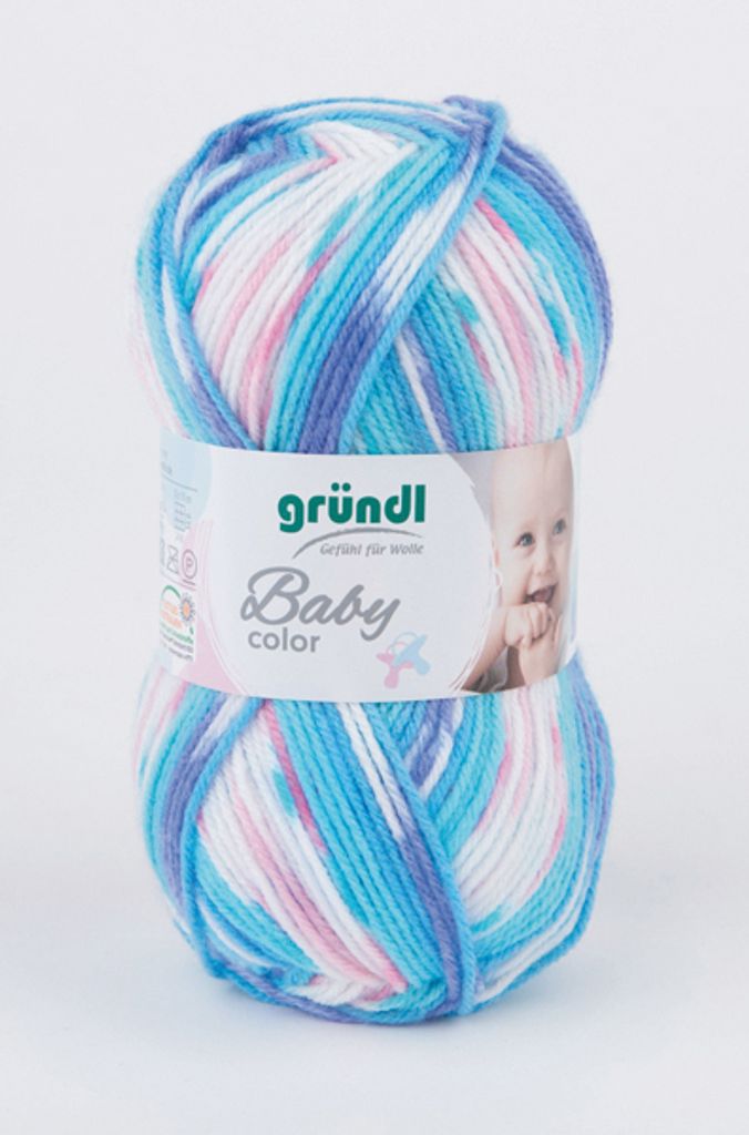 Gründl Babywolle Baby Color 50 g /150 m 70 % Polyacryl 30% Polyamid weich 06