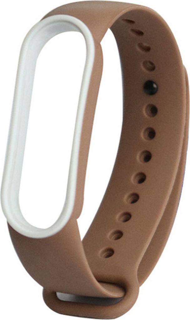 Soft Silicon Watch Band Ersatzsportband für Xiaomi Mi Band 5-Kaffee