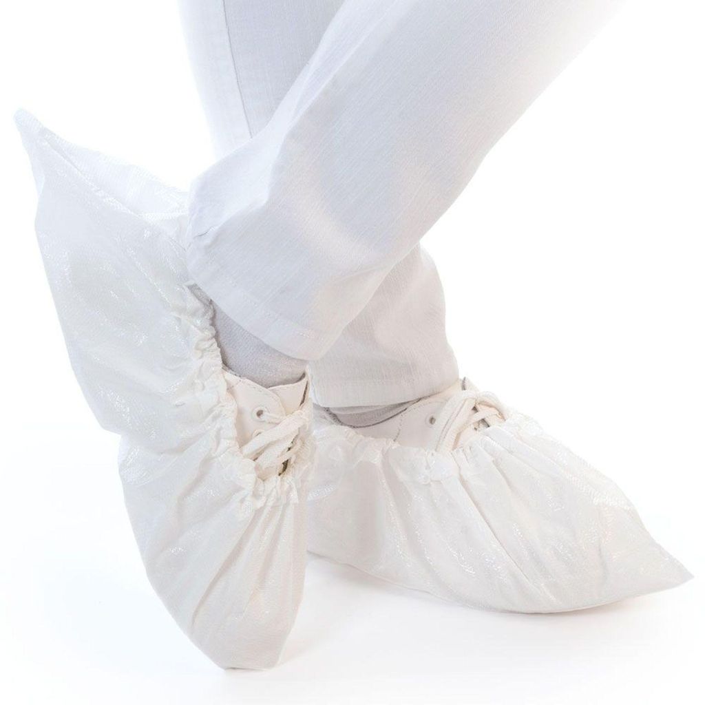 Hygostar 28500 100er Überschuhe weiß CPE 41 x 15 cm Immagine del prodotto 