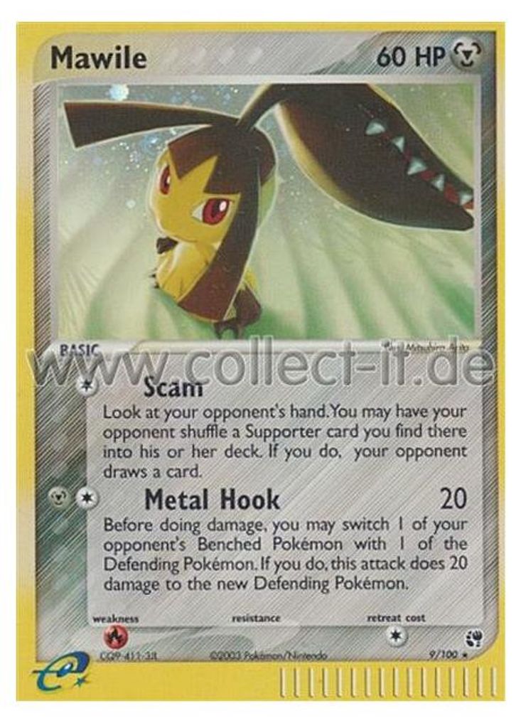 9/100 Mawile - EX Sandstorm - Englisch