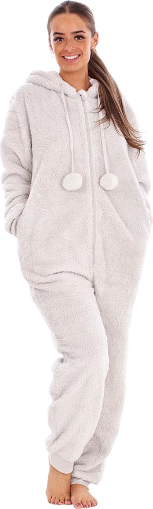 Keanu - Jumpsuit für Damen, Fleece TC240 (46-48 EU) (Grau)