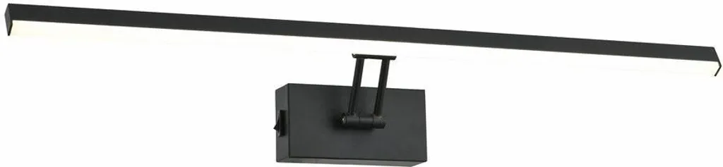 Applique LED pour couloir et bureau Lester noire 60cm blanc neutre
