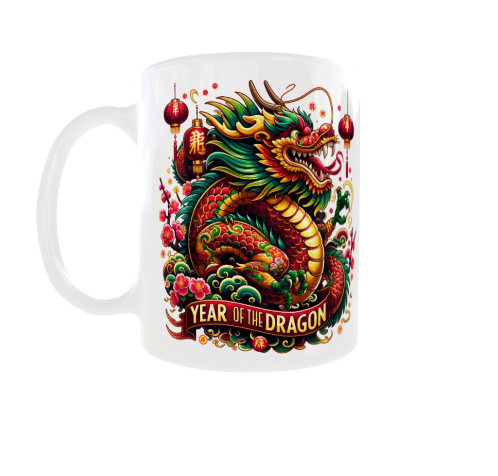 Becher 300ml Neujahr 2024 Drachenjahr Jahr des Drachen v6