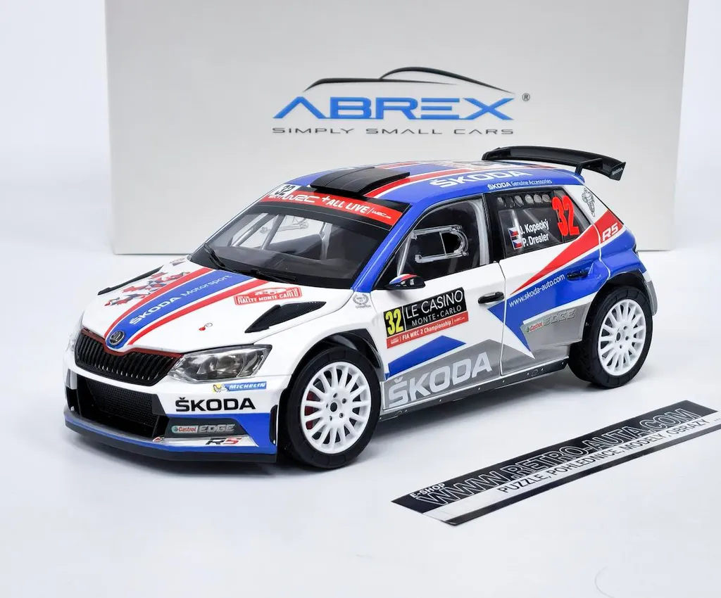 Modèle Réduit Škoda Fabia R5 pour Collectionneur Rallye 1:18
