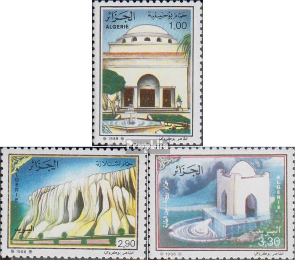 Briefmarken Algerien 1988 Mi 967-969 (kompl.Ausg.) postfrisch Thermen
