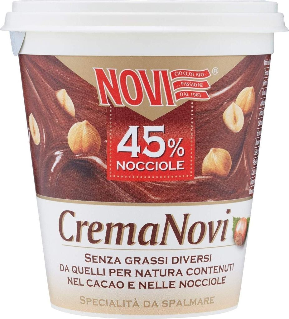 6x Novi Haselnusscreme 45% Haselnüsse schokolade 200g Brotaufstrich Aufstrich