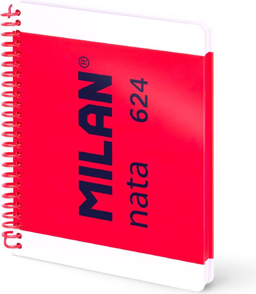 Milan A5 Spiralblock Mit Hartem Einband Blankopapier 80 Blatt Nata 624 Kollektion Seit 1918 One Size