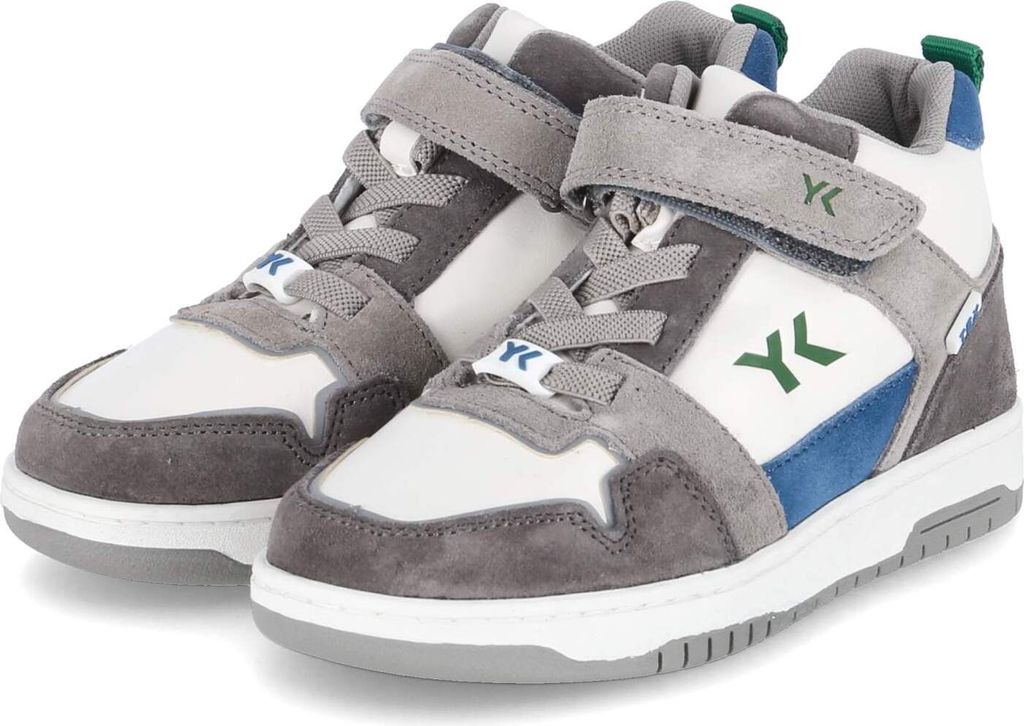 Lurchi Jungen High Sneaker GRADY-TEX Weiß Grau Leder Synthetik wasserfest Größe: 30