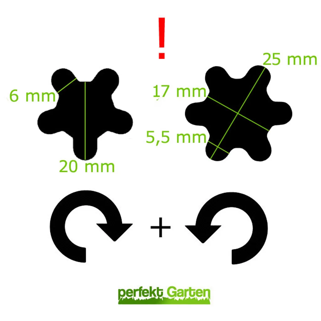 Kit 2 Lame 46 CM Jonsered ICT13 ICT14 ICT15 ICT16 LT2114 Trattorino - 4