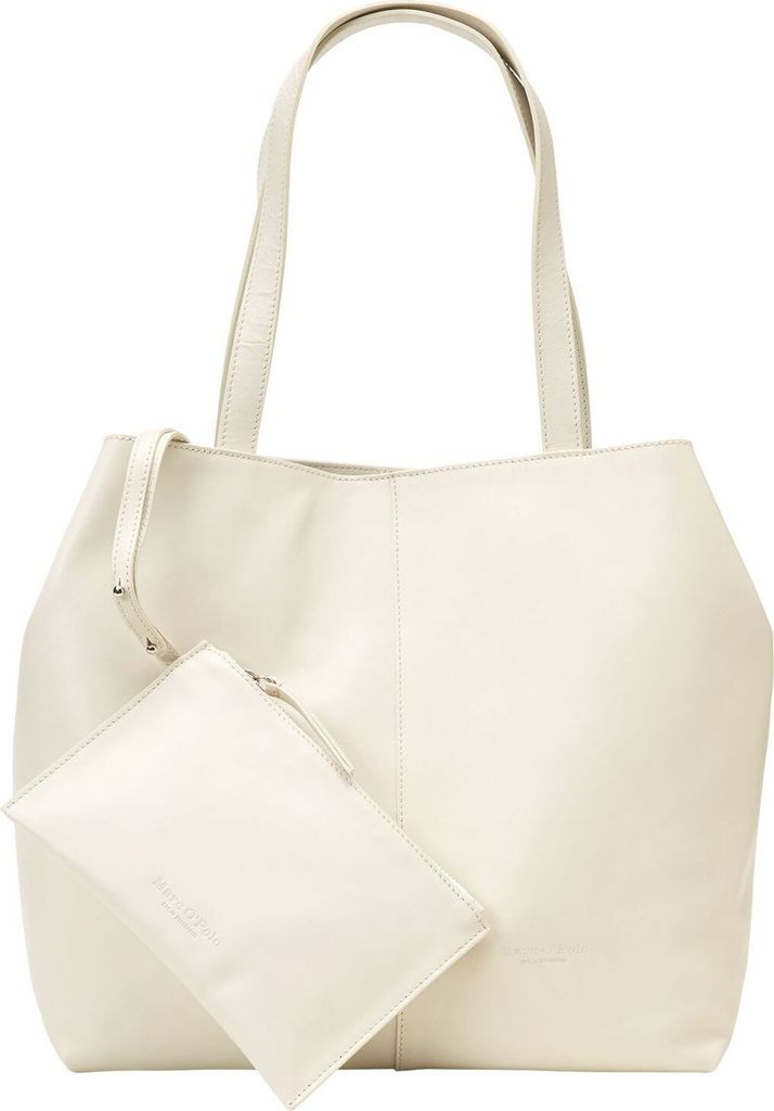 Marc O'Polo Schultertasche Vala Shopper Chalky Sand creme