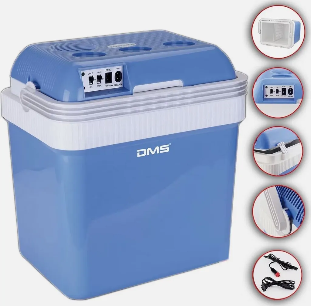 Glacière Chauffante 25L DMS® 12-24V : Froid et Chaud pour Voiture et Camion