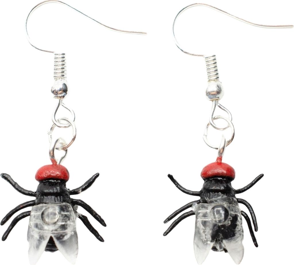 Fliege Ohrringe Fliegenohrringe Miniblings Horror Insekt Halloween Schmeißfliege