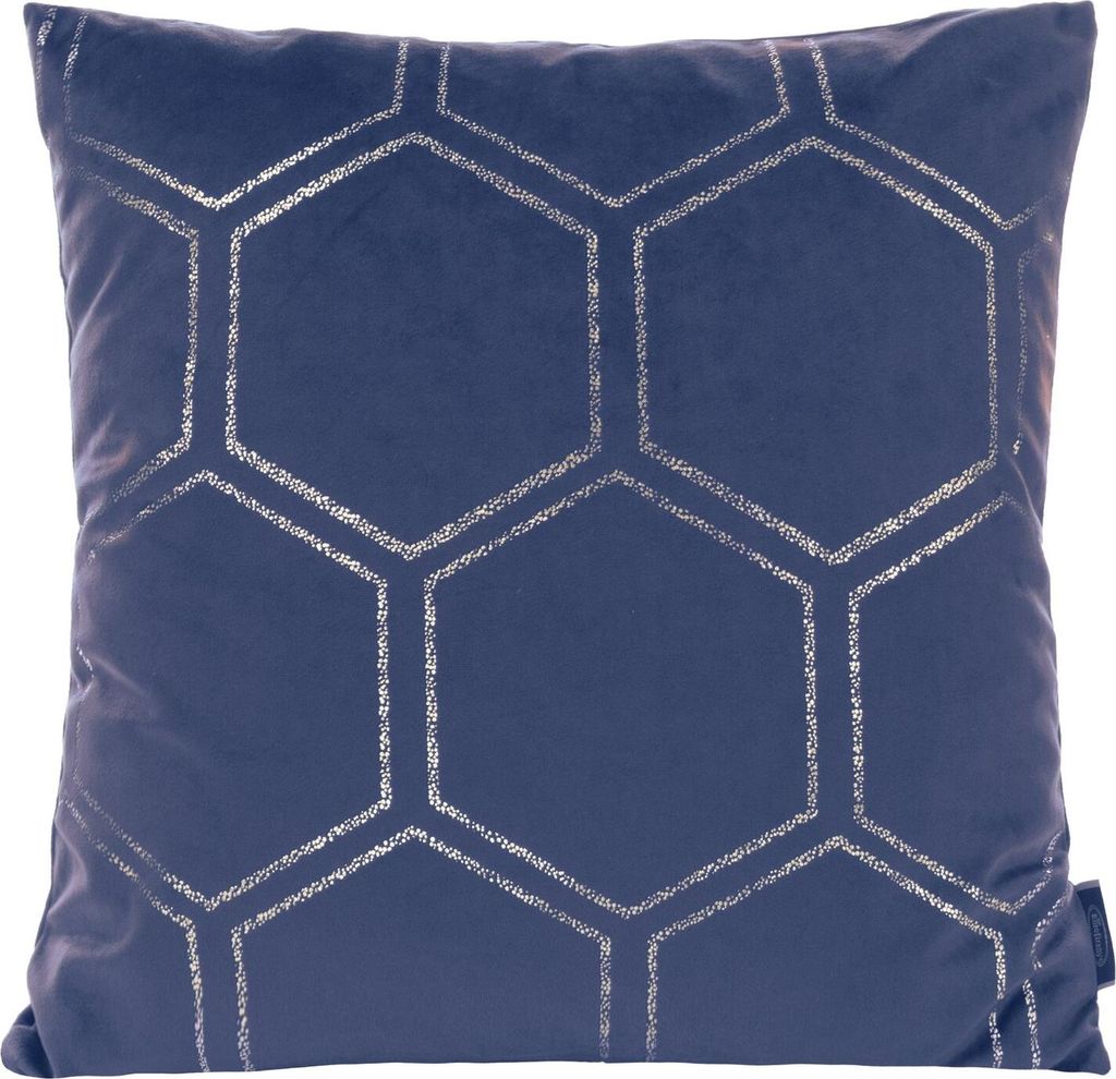 EUROFIRANY | Kissenbezug 45 x 45 cm - marineblaue Kissenhülle - Stilvoll und Modern