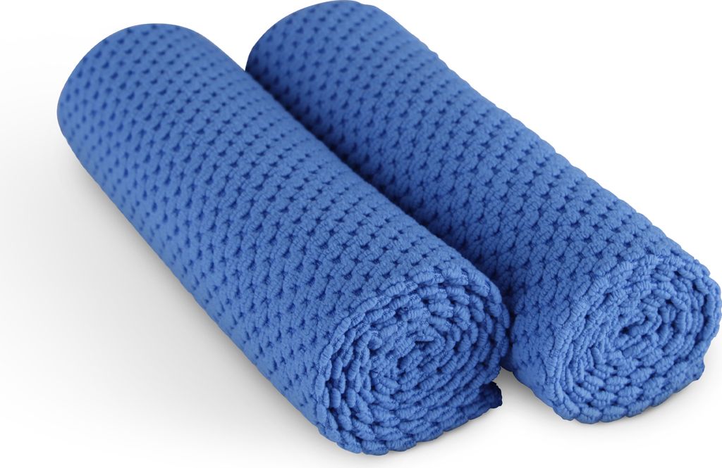 Mikrofaser Reinigungstücher im Set Putztücher 60cm x 40cm für alle Flächen, etc. mit Waffelstruktur schnelltrocknend und fusselfrei - ( 2er Pac...