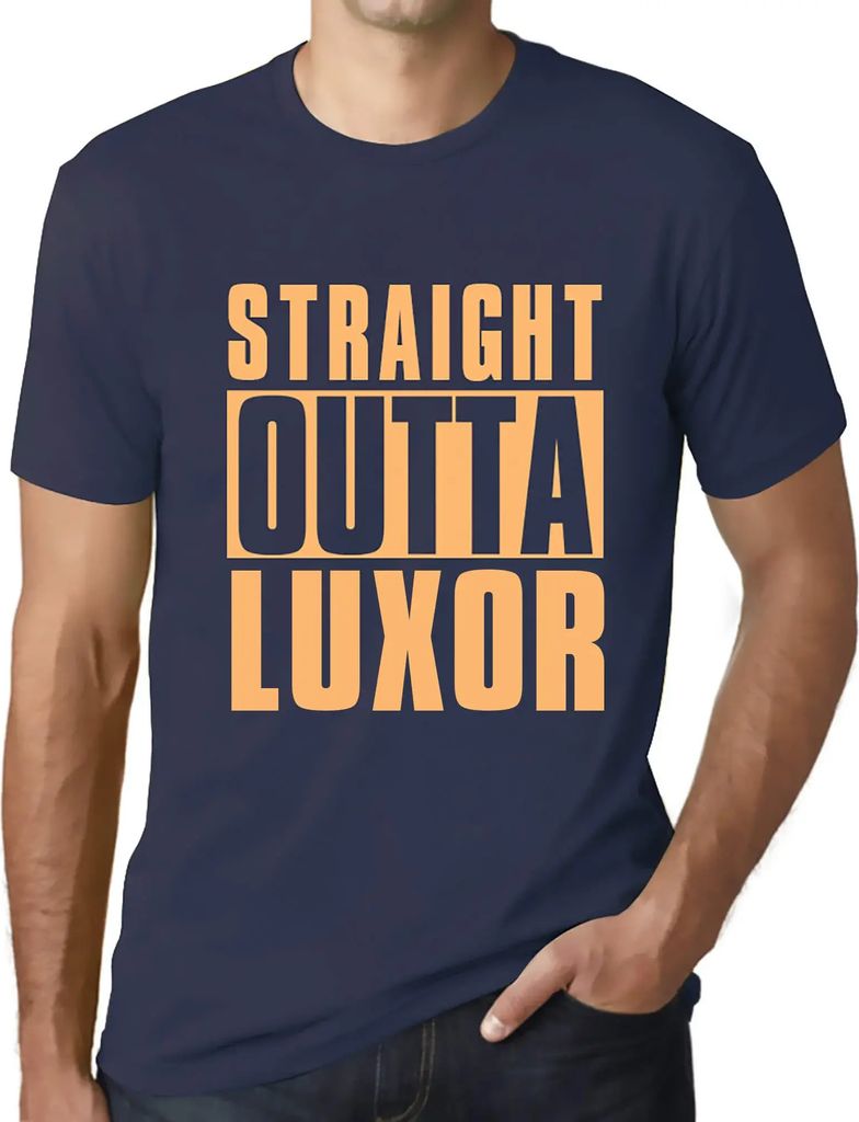 Herren Grafik T-Shirt Direkt aus Luxor – Straight Outta Luxor – Öko-Verantwortlich Vintage Jahrgang Kurzarm Lustige Druck Geburtstag Geschenk ...