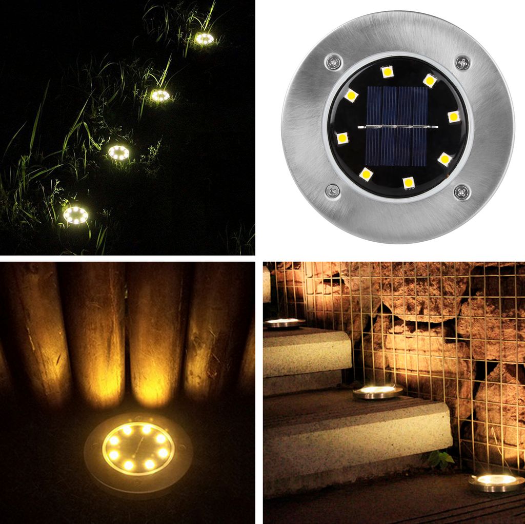 Speed 4 x LED Solarlampe Bodeneinbaustrahler Solar Produktbild 9