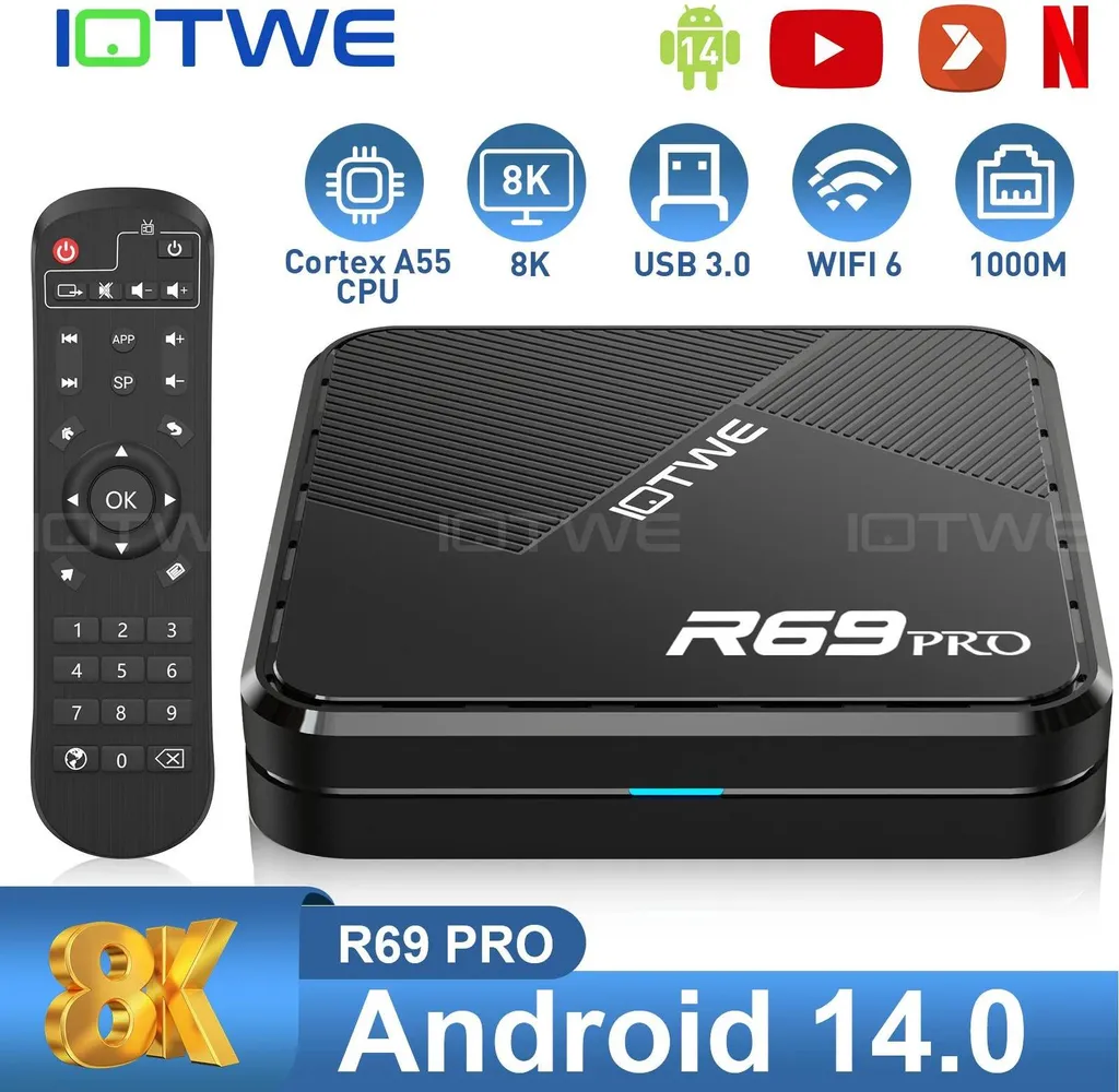 Boîtier TV Android 8K : Passerelle multimédia double bande Wi-Fi - 2