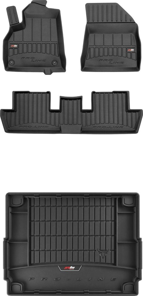 FROGUM 3D Gummimatten und Kofferraummatte für Peugeot 3008 I 2009-2016