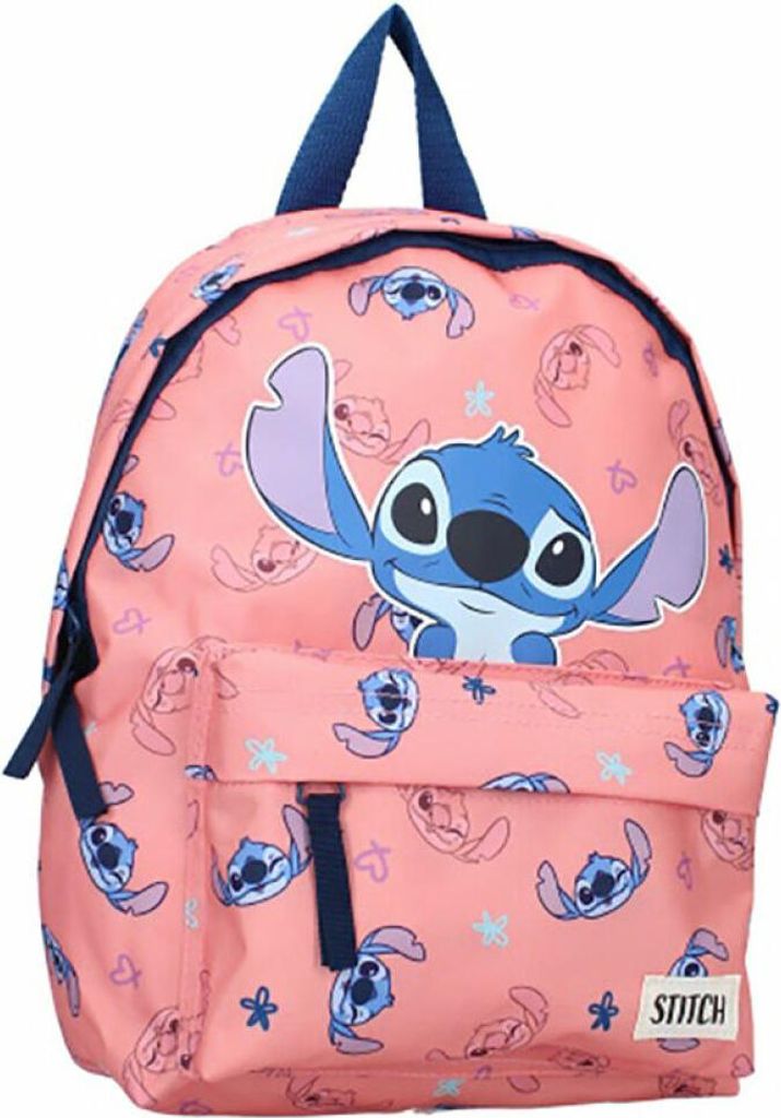 Disney Rucksack Stitch Made For Fun Mädchen lachsrosa Produktbild 