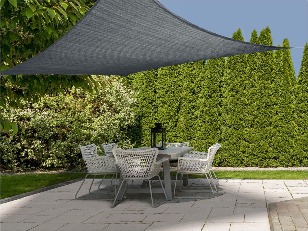 1.10 Voile d'ombrage 3x3 (carré) - Couleur : anthracite Image du produit 
