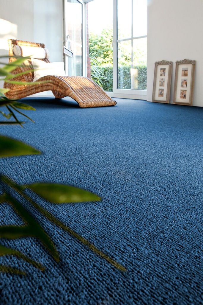 Teppichboden Auslegware Blau 200 x 300 cm