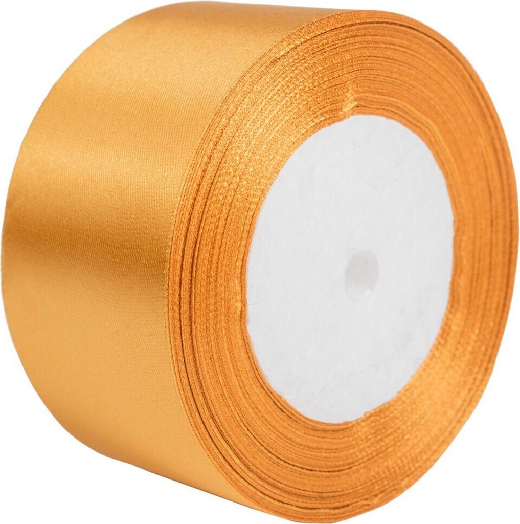 Dunkelgelbes Satinband 50mm - 32mb Produktbild 
