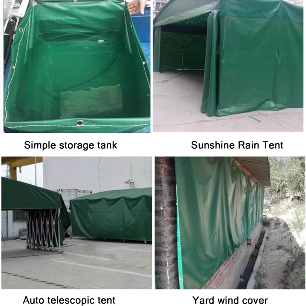 Bâche en PVC avec œillets renforcés 2x3m - Protection UV Vert Émeraude
