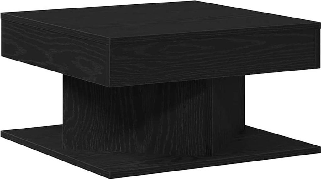 Couchtisch Schwarz Eichen-Optik 57 x 57 x 30 cm Holzwerkstoff