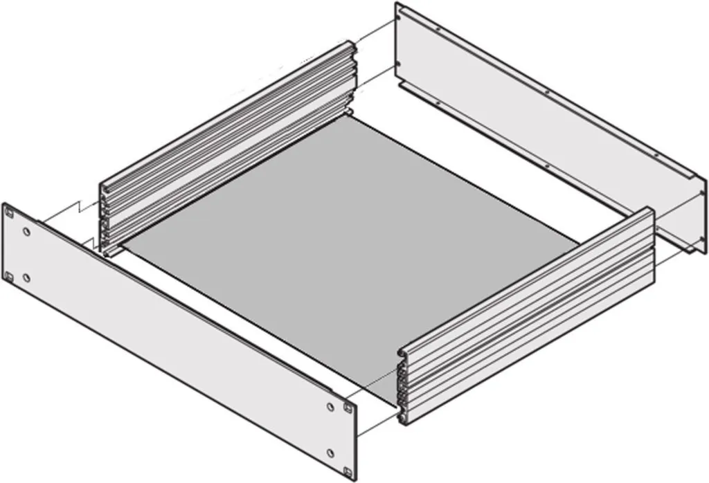 Plaque de fond de châssis Schroff 450D pour rack de serveur