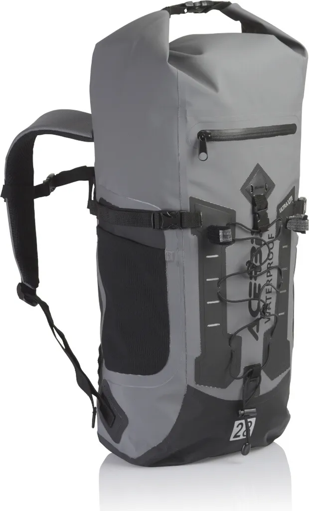 Sac à dos étanche pour randonnée moto ACERBIS X-WATER 28L noir