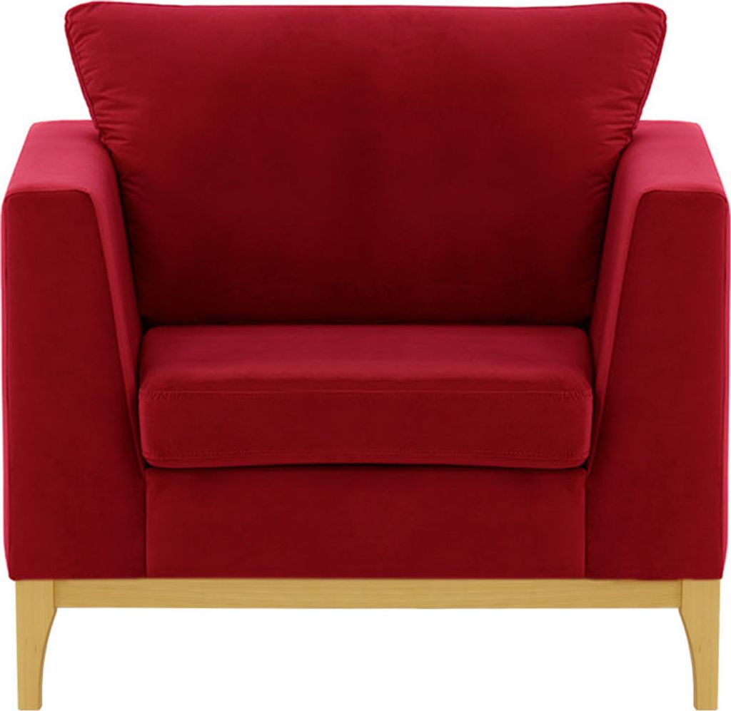 Sessel Gosena Wood - rot - Velluto 7