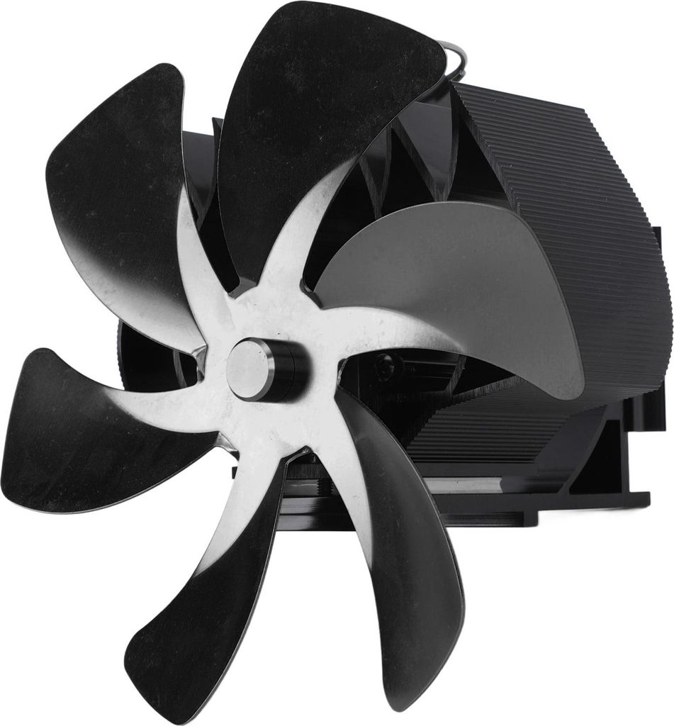 Holzofenventilator Wärmebetrieben 6 Blätter Hängender Ofenventilator Leise Rauchrohr Hängender Kaminventilator Umweltfreundlich Wandmontage Sch...
