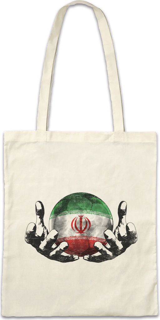 Urban Backwoods Iran Football Magic Ball, Stofftasche, Farbe: Beige