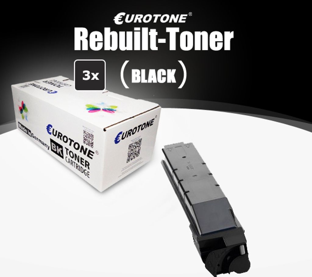 3x Eurotone Toner Alternative für Kyocera 1T02LK0NL0 TK-8305K Black Schwarz