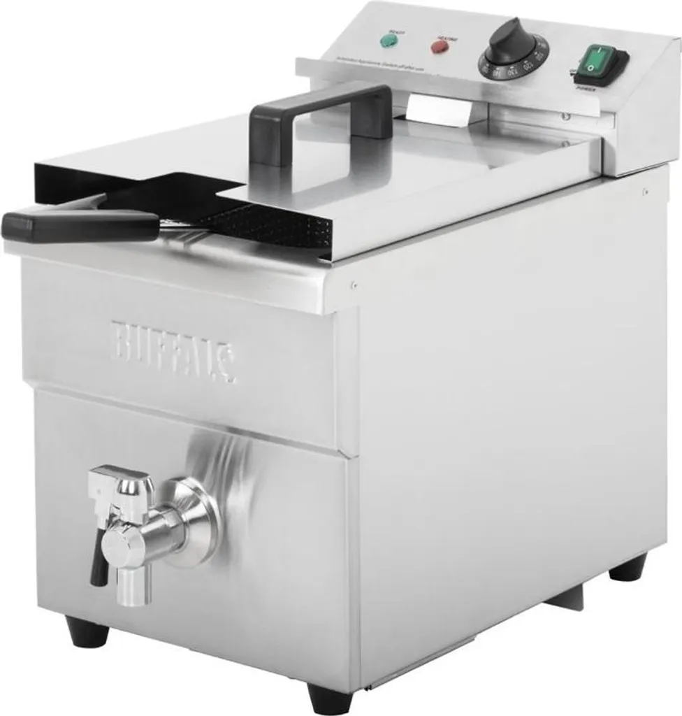 Friteuse à induction Buffalo 7,5L en acier inox - Modèle professionnel