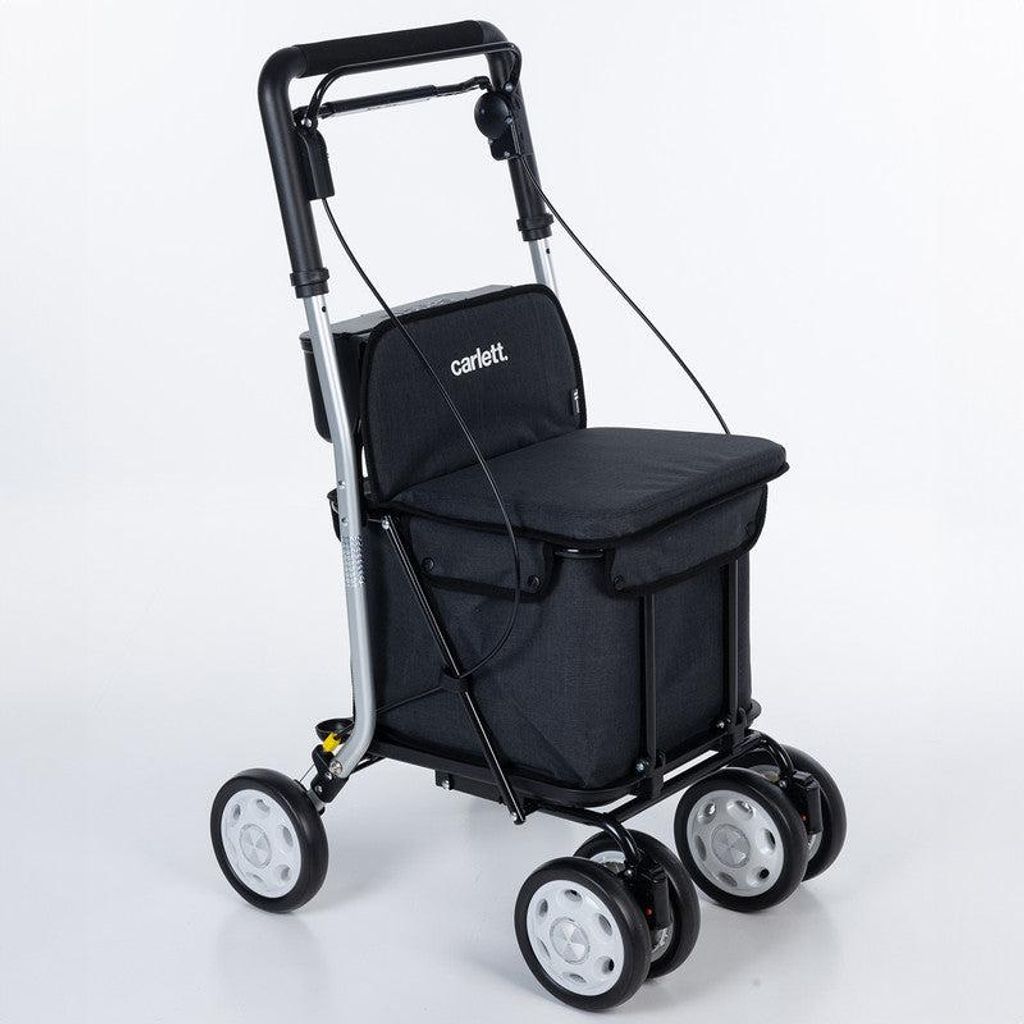 Einkaufswagen mit Sitz – Rollator Einkaufstrolley 36 L Produktbild 