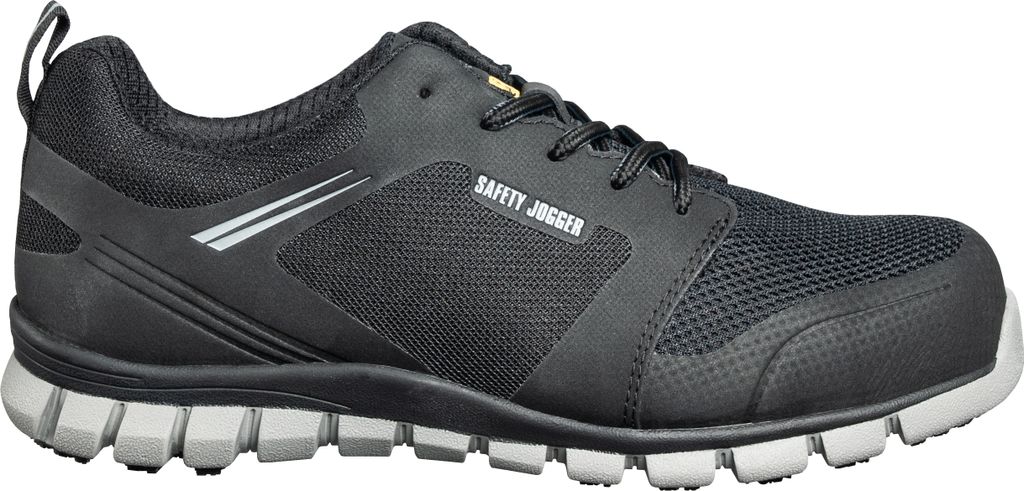 Safety Jogger LIGERO S1P SRC ESD Sicherheitshalbschuh, extrem leicht, sportlich, Gr. 38, schwarz