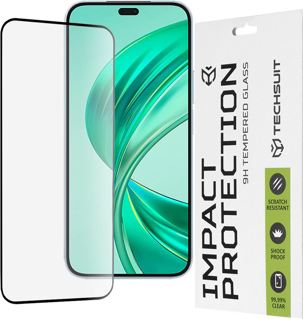 Techsuit Vollflächiges Schutzglas 111D für Honor X8b KP30897