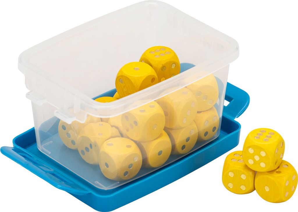 Betzold Augenwürfel Sets, Farbe: gelb, Box zur Aufbewahrung: Ja, Größe: 18 mm, Setgröße: 20 Stück