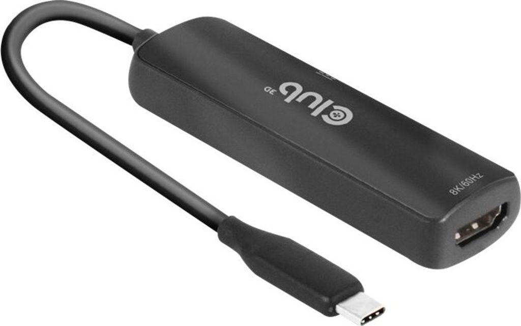 CLUB3D USB Gen2 Typ-C zu HDMI™ 8K60Hz oder 4K120Hz HDR10, Produktbild 