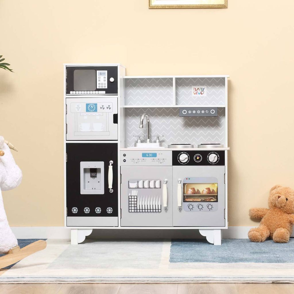 Baby Vivo Kinderküche Spielküche mit LED Licht und Sound Produktbild 4