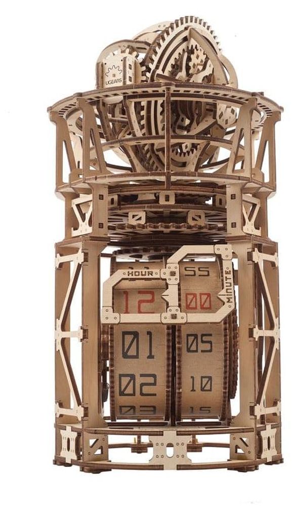 Ugears 3D dřevěné puzzle "Tourbillon" – stolní hodiny s Obrázek produktu 