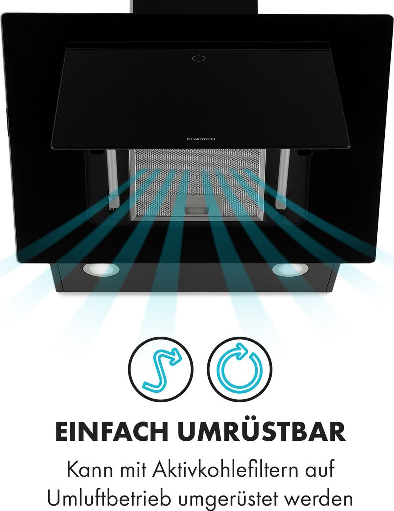 Klarstein Eleonora - Kopffreie Dunstabzugshaube, EEK A++, Produktbild 4