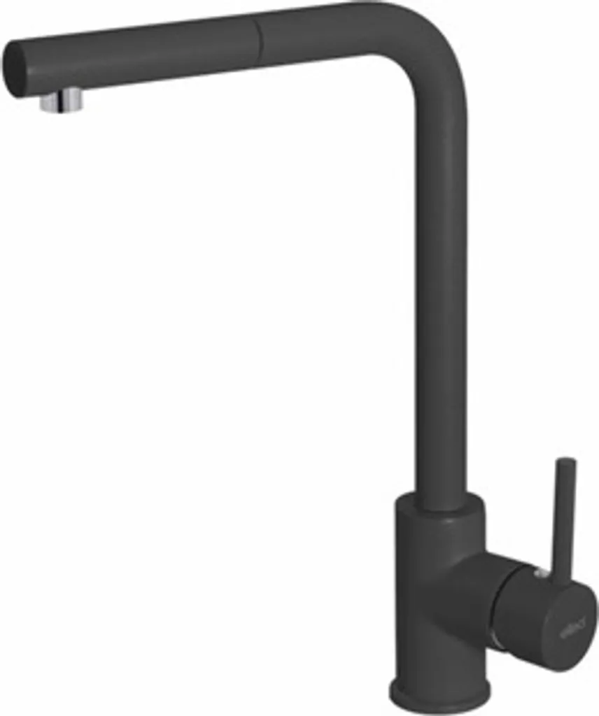 Mitigeur Noir Elleci Trail Plus en Granitek Anti-Rayures avec Douchette