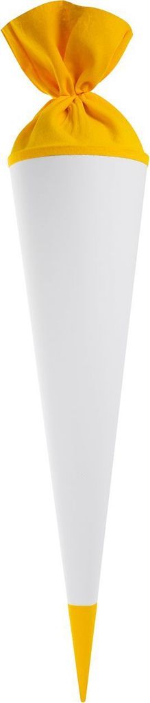 Goldbuch Schultüte mit Filzmanschette, 70cm, gelb Produktbild 