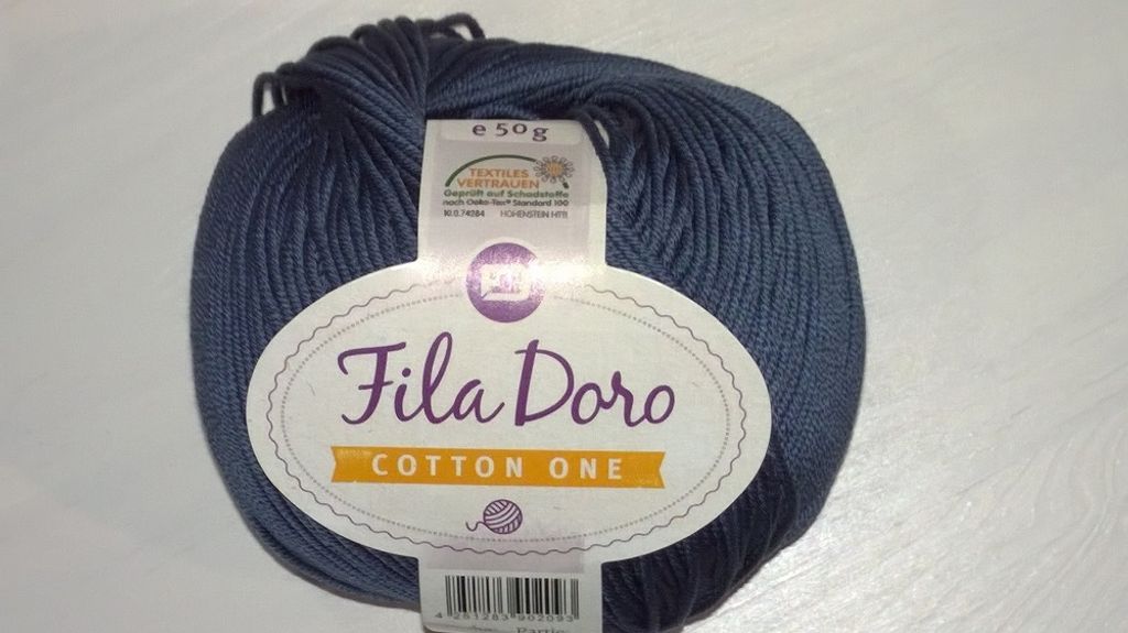 Fila Doro Baumwollgarn, 143m/50 g in jeans (Farbe 15)