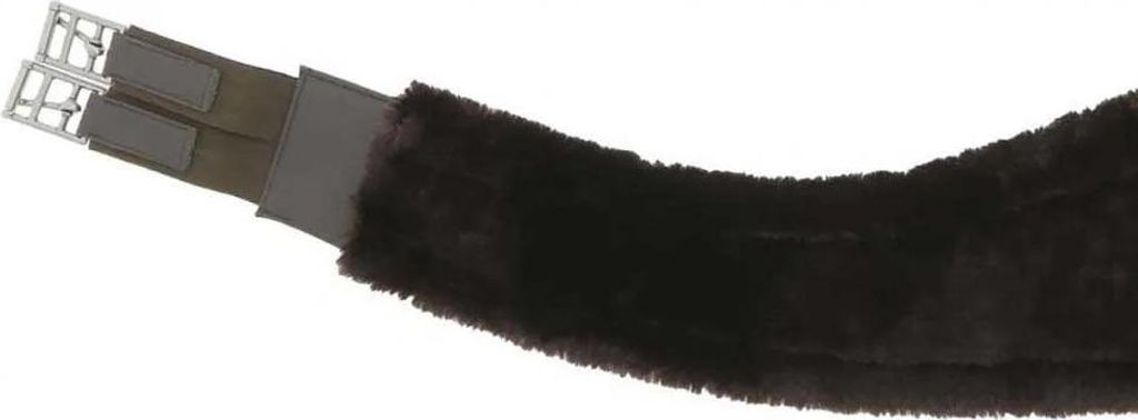 NORTON XTR Kunstlammfell Sattelgurt, Farbe:havana. synethisches Schaffell havana, Größe:115 cm