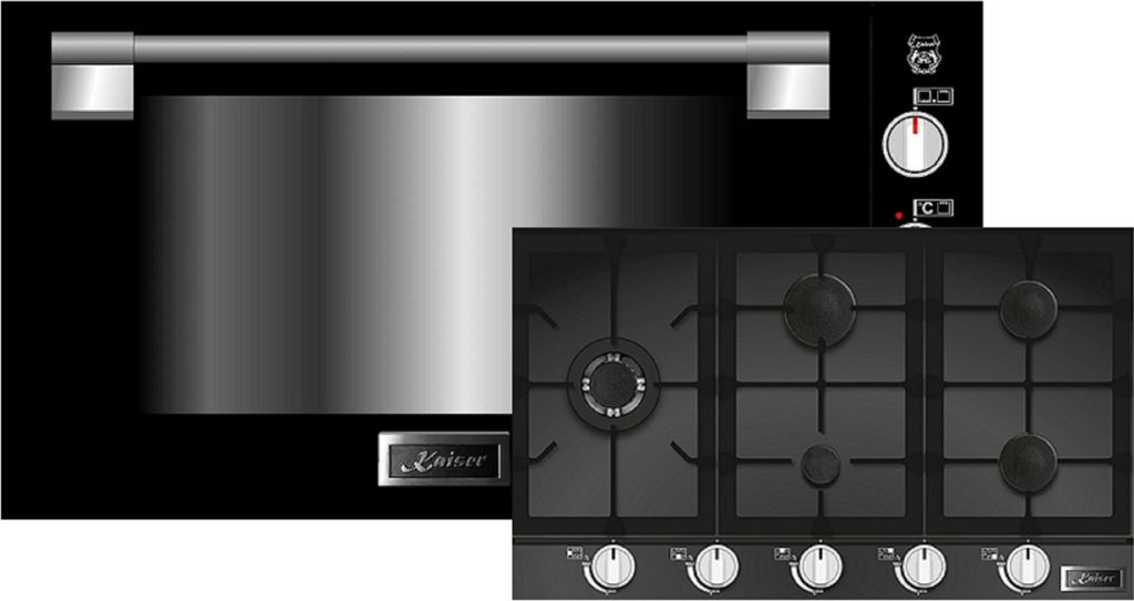 Herd Set/ Kaiser EG 9371 Einbau Gasbackofen 90cm + KCG 9387 Gaskochfeld 86 cm