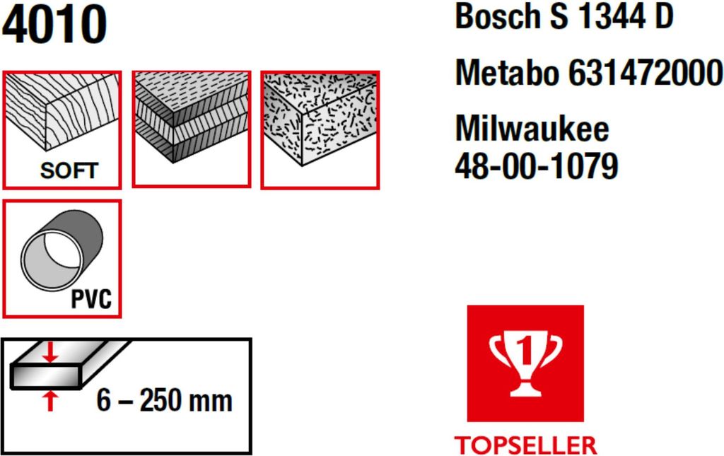 MPS CV-Säbelsägeblatt gefräst und geschränkt GL 300/VL 280mm, ZT 4,2mm : CV-Säbelsägeblatt gefräst und geschränkt GL 300/VL 280mm, ZT 4,2mm...